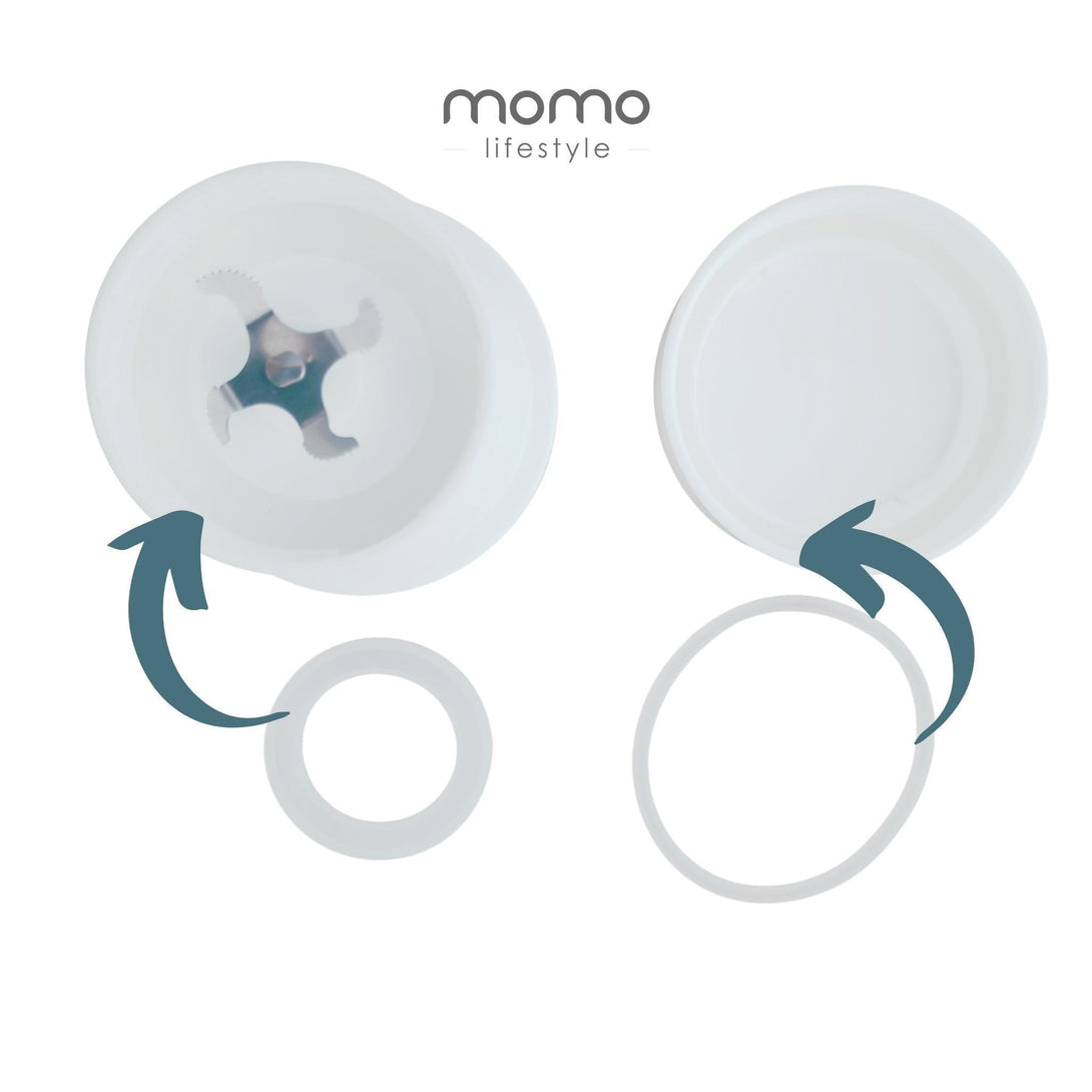 Anéis de silicone de grau alimentício para o Blender Retrátil, 2 unidades | Loja Momo - Loja Momo Lifestyle - liquidificador pequeno para suco, liquidificador portátil, liquidificador recarregavel, liquidificador sem fio, liquidificador usb, melhor liquidificador portatil, mini liquidificador, Peça de reposição