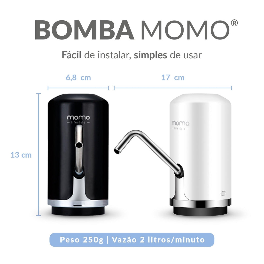 Bomba para galão de água elétrica | Bomba Momo | Loja Momo -<span style="background-color:rgb(246,247,248);color:rgb(28,30,33);"> Momo Lifestyle </span>